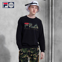 FILA FUSION X STAPLE 斐乐 男子卫衣 2019秋季新款潮流套头卫衣 深黑-BK 175/96A/L