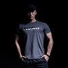 MSGD 男子运动健身短袖T恤潮流印花上衣休闲时尚透气 灰色 M(现货开售)