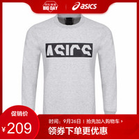 ASICS亚瑟士 新款男式印花圆领衫 运动卫衣 19春夏 2031A691-021 麻灰色 XXL