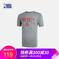 NBA火箭队 哈登 球员款 印花运动休闲 短袖T恤 男 图片色 M