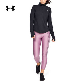 安德玛官方 UA Streaker女子1/2拉链运动长袖T恤Under Armour-1326502 黑色001 M