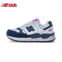 New Balance nb童鞋 中童鞋 儿童运动鞋530系列 KV530GPP/藏青色/米白色 33.5码/20cm