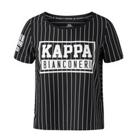 Kappa卡帕 女款运动短袖休闲T恤夏季半袖|K0722TD38F 黑色-990 M
