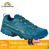 la sportiva 越野跑鞋阿奇拉Akyra透气减震轻便GTX越野跑鞋男女 OCEAN / SULPHUR 39