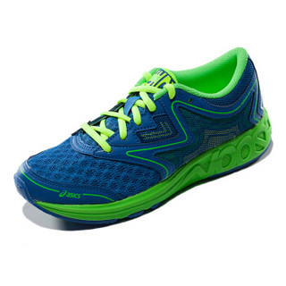 ASICS/亚瑟士运动鞋童鞋中性跑鞋透气跑步鞋 NOOSA GS C711N-2030 蓝色/绿色/黄色 36