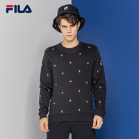 FILA（斐乐） W系列卫衣男冬季新款运动休闲套头衫潮流时尚长袖卫衣男服（加绒） 传奇蓝-NV 175/96A/L