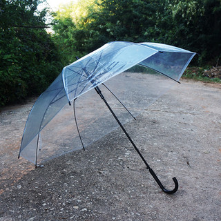 雨燕 透明长柄雨伞 23寸