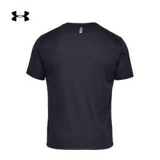 Under Armour 安德玛官方 UA男子Speed Stride运动短袖T恤-1326564 黑色001 XXL