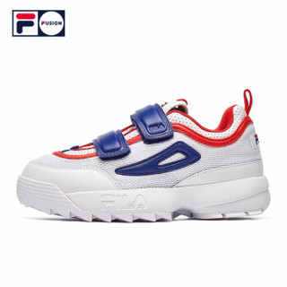 FILA FUSION 斐乐 DISRUPTOR颠覆者 女子老爹鞋 白色/深邃蓝-WB 39