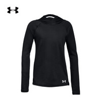 Under Armour 安德玛 UA女童 Armour连帽T恤-1305648 黑色001 童S