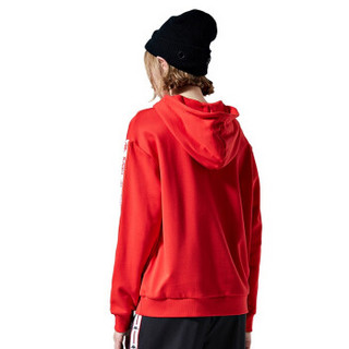 KAPPA卡帕女串标运动卫衣长袖套头帽衫外套2019款|K0922MT35D 大红色-553 M