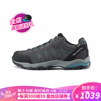 SCARPA 徒步鞋男鞋Moraine莫林基础版2代GTX防水低帮登山鞋亚楦抓地减震户外鞋 灰拼风暴灰拼湖水蓝 41