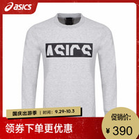 ASICS亚瑟士 新款男式印花圆领衫 运动卫衣 19春夏 2031A691-021 麻灰色 L