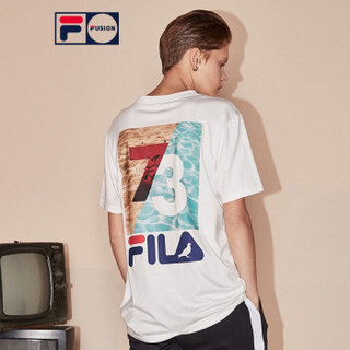 FILA FUSION X STAPLE 斐乐 男子短袖T恤 2019夏季新款印花短袖衫 白色-WT 190/108A/XXXL