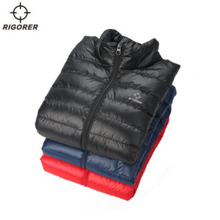 准者新款 冬季保暖外套    短款羽绒服 纯正黑 6XL(200-205cm)