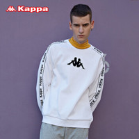 Kappa卡帕 串标男款运动卫衣套头衫休闲圆领长袖外套|K0852WT62D 漂白-001 XL
