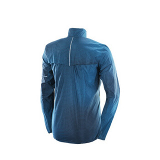 萨洛蒙（Salomon） 男款防风轻量透气夹克 AGILE WIND JKT M 深蓝色404326 S