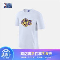 NBA 湖人队 迷彩系列 运动休闲圆领短袖T恤 图片色 M