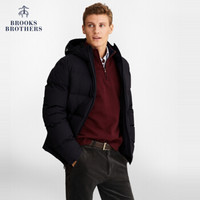 Brooks Brothers/布克兄弟男士羽绒灰鸭绒填充大衣外套 4002-黑色 S