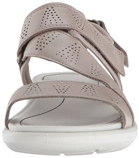 ECCO Women's Soft 5 Sandal爱步 牛皮魔术贴平底凉鞋