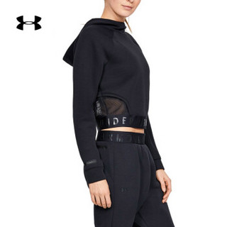 安德玛官方UA Move Light Crop女子连帽卫衣 Under Armour-1328943 黑色001 L