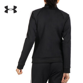 安德玛官方 UA Basic Track 女子 运动夹克 Under Armour-1347641 黑色001 L