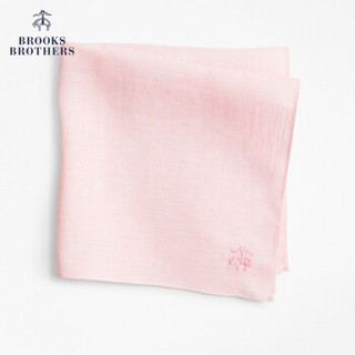 Brooks Brothers/布克兄弟男士亚麻logo款口袋巾1000063036 6006-粉色 OS