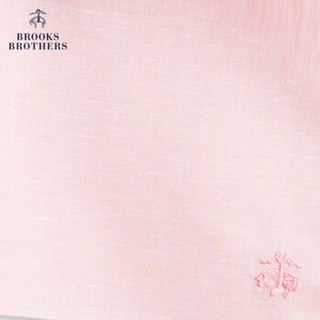Brooks Brothers/布克兄弟男士亚麻logo款口袋巾1000063036 6006-粉色 OS