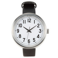 无印良品 MUJI 手表/公园时钟/小 其他 型号:MJ-PCWS1 表带：黑色皮革