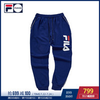 FILA  X D-Antidote 斐乐 FUSION系列 情侣款针织长裤 传奇蓝-NV 165/76A/S