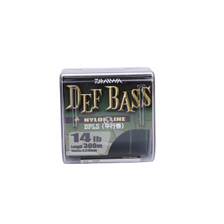 达亿瓦（DAIWA） DEF BASS NYLON 尼龙线 1~6号路亚线 路亚主线母线钓鱼线 渔具 墨绿色 1号