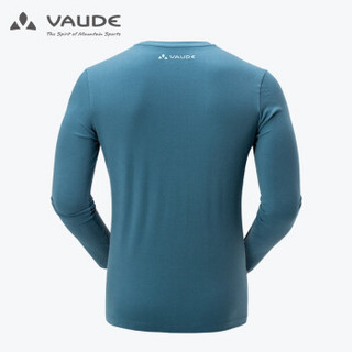 巍德（VAUDE）2019秋季男款图案舒适透气长袖T恤 灰蓝 L