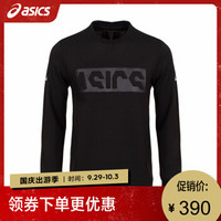 ASICS亚瑟士 新款男式印花圆领衫 运动卫衣 19春夏 2031A691-021 黑色 XXL