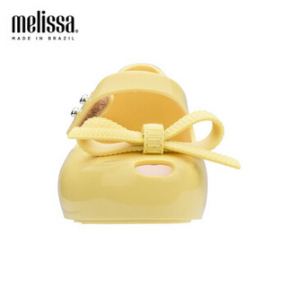Melissa梅丽莎2019确定新品JASON WU合作款蝴蝶结鱼嘴小童单鞋32636 黄色 内长15.5cm
