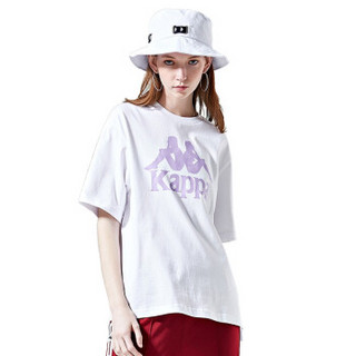 Kappa卡帕女款图案短袖运动T恤夏季休闲半袖2019款|K0922TD11 漂白-001 L