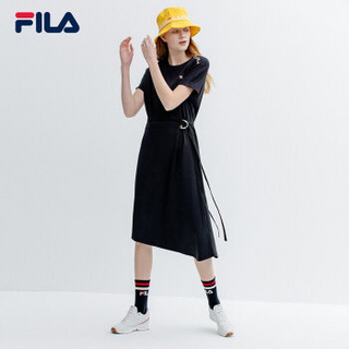 FILA 斐乐官方White Line系列 女子连衣裙 2019夏季新款女装 传奇蓝-NV 175/92A/XL