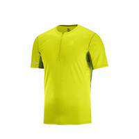 萨洛蒙（Salomon）男款快干透气轻便透气短袖T恤AGILE HZ SS TEE M 19新品 C10606黄绿色 M