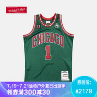 NBA-Mitchell&Ness 公牛队 德里克·罗斯 AU球员版复古球衣# 图片色 XL