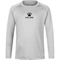 KELME卡尔美儿童紧身衣 足球弹力长袖透气运动t恤K15Z734 白色 130CM