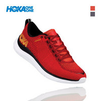 HOKA ONE ONE男琥派训练跑步鞋Hupana Zephyr 透气减震轻便健身运动鞋 赤红/金 US 7.5 /255mm