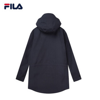 FILA 斐乐官方 黄景瑜同款 男子外套 2019秋季新品 运动休闲简约梭织连帽外套 传奇蓝-NV 175/96A/L