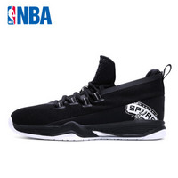 NBA 球鞋 网面透气球鞋轻便运动鞋 鞋子 男N1721116 黑/白-5 42