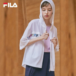 FILA 斐乐White Line 系列官方女子外套 2019夏季新款时尚运动针织连帽外套女外套 标准白-WT 170/88A/L