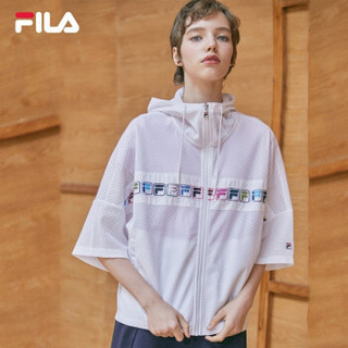 FILA 斐乐White Line 系列官方女子外套 2019夏季新款时尚运动针织连帽外套女外套 标准白-WT 170/88A/L