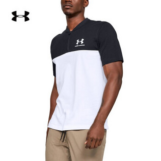 Under Armour 安德玛官方 UA男子Sportstyle1/2拉链运动T恤-1329287 白色100 XL