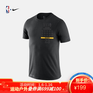 NBA-Nike 湖人队 詹姆斯 MVP 男子 运动短袖T恤 BV1539-010 图片色 L