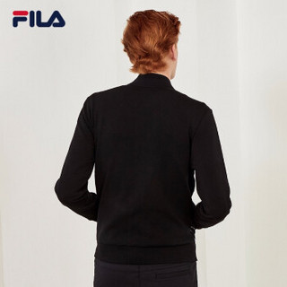 FILA 斐乐官方 针织外套男  2019秋季新款运动休闲针织上衣 传奇蓝-NV 185/104A/XXL