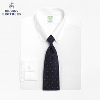 Brooks Brothers/布克兄弟男士扣结领Supima棉免烫衬衫1000001938 1001-白色 17/34