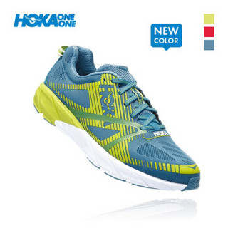 HOKA ONE ONE男追踪者2竞速回弹公路跑鞋Tracer 2减震透气轻便运动鞋 风暴蓝 / 酸橙绿 US 9.5 /275mm