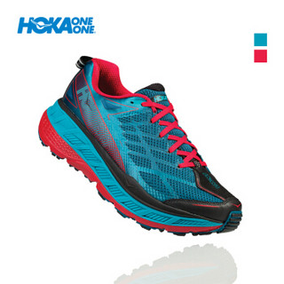 HOKA ONE ONE男斯廷森4减震舒适越野跑步鞋Stinson ATR 4 透气轻量运动鞋 珊瑚蓝/赤红 US 9 /270mm